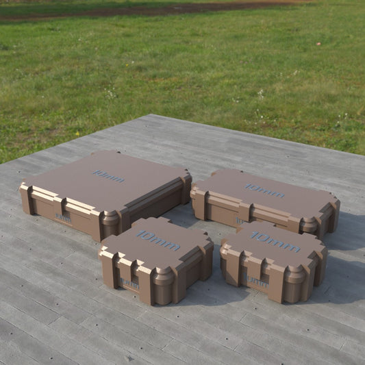 Filamelt Munitionsbox / 10mm Auto / ‘Klappdeckel’ / Patronenbox, Ammo Box - 3D-Druck aus dem Westerwald