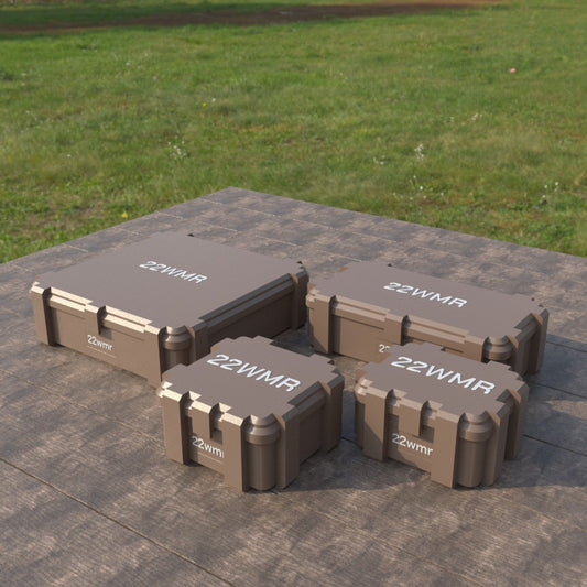 Filamelt Munitionsbox / Ammo Box .22 WMR – Patronenbox ‘Klappdeckel’ – 20 / 25 / 50 / 100 Runden