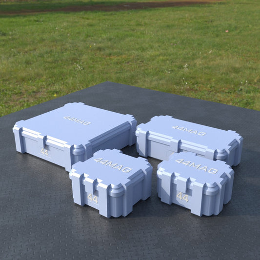 Filamelt Munitionsbox / Ammo Box .44 Magnum – Patronenbox ‘Klappdeckel’ – 20 / 25 / 50 / 100 Runden