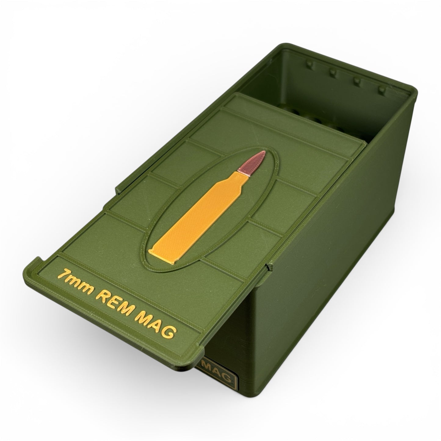 Coconut Innovations Munitionsbox / 7mm REM Mag / ‘Schiebedeckel’ / Patronenbox, Ammo Box - 3D-Druck aus dem Westerwald