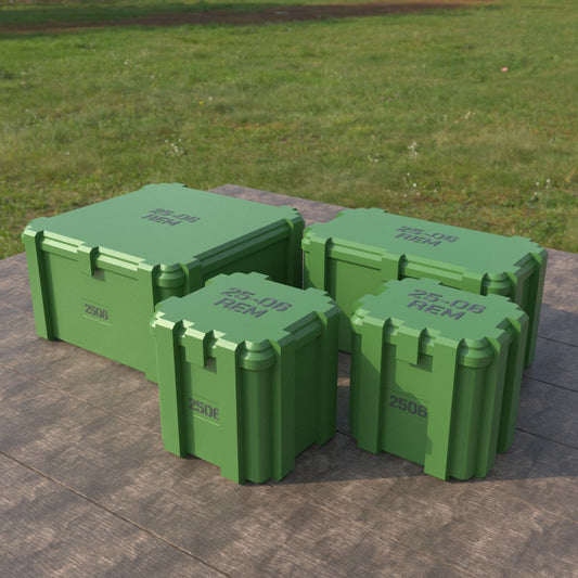 Filamelt Munitionsbox / .25-06 Remington / ‘Klappdeckel’ / Patronenbox, Ammo Box - 3D-Druck aus dem Westerwald