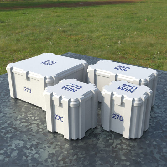 Filamelt Munitionsbox / .270 Winchester / ‘Klappdeckel’ / Patronenbox, Ammo Box - 3D-Druck aus dem Westerwald