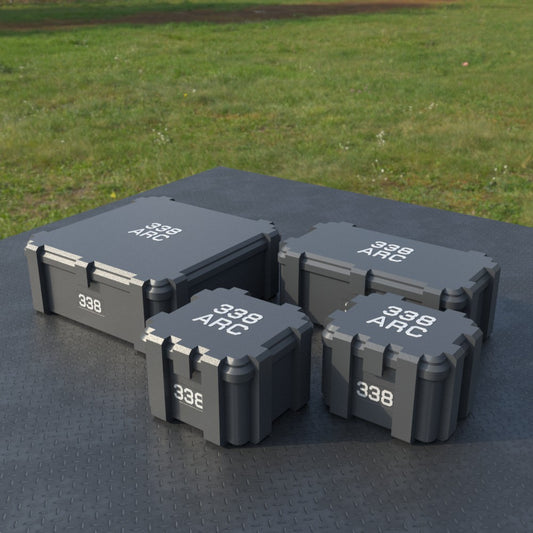 Filamelt Munitionsbox / .338 ARC / ‘Klappdeckel’ / Patronenbox, Ammo Box - 3D-Druck aus dem Westerwald