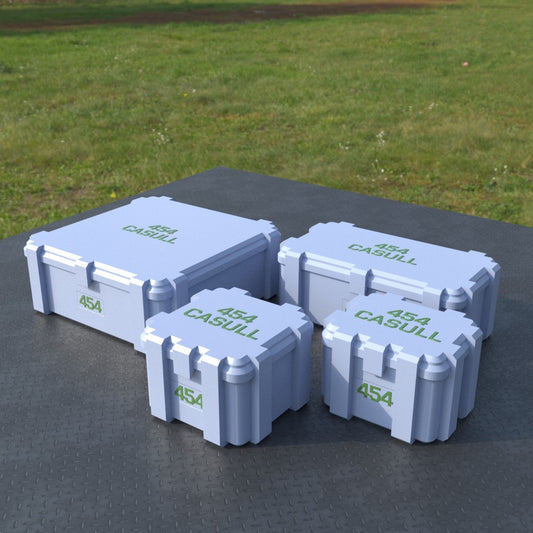 Filamelt Munitionsbox / .454 Casull / ‘Klappdeckel’ / Patronenbox, Ammo Box - 3D-Druck aus dem Westerwald