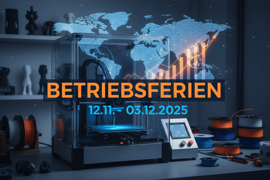 Betriebsferien 2025 bei 3D-Druck-WW.de – Rückblick & Ausblick auf 2026
