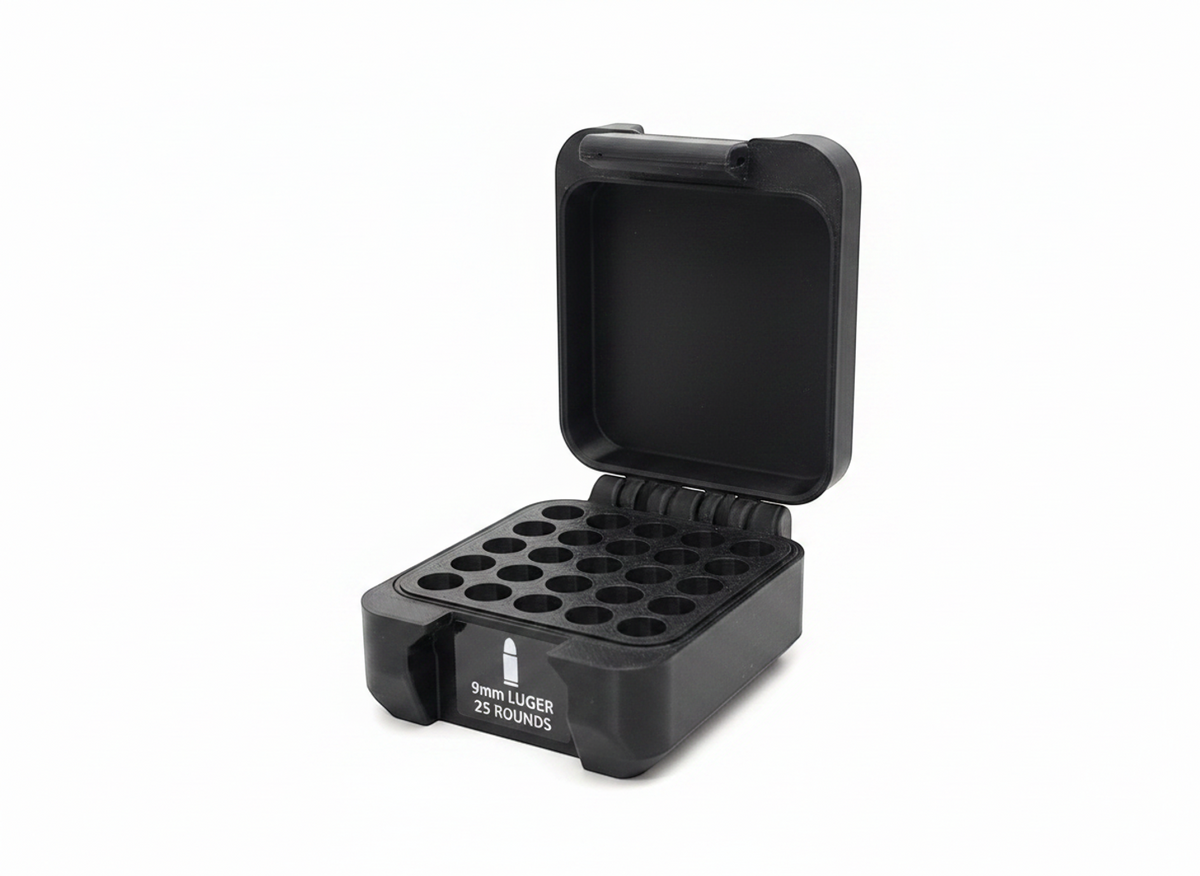 Filamelt Munitionsbox / 10mm Auto / 'Klappdeckel' / Patronenbox, Ammo Box - 3D-Druck aus dem Westerwald