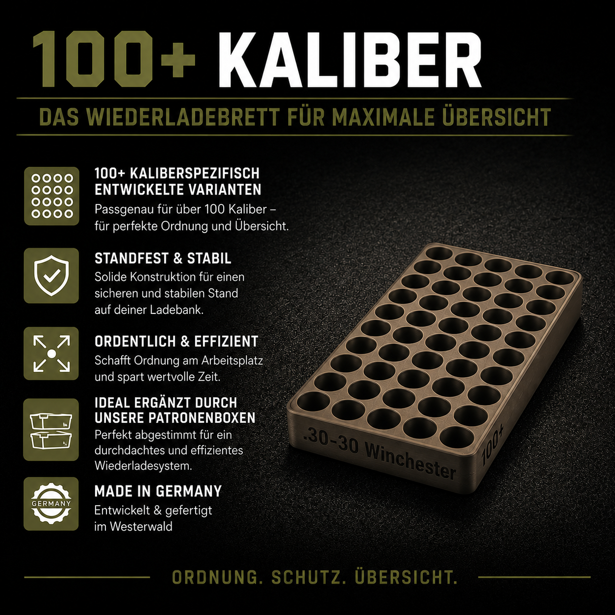 Filamelt - Premium Wiederladebrett - Komponente "Bullets"