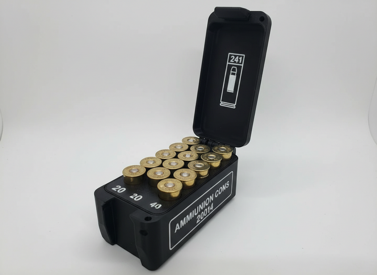 Filamelt Munitionsbox / 20 Gauge / 'Klappdeckel' / Patronenbox, Ammo Box - 3D-Druck aus dem Westerwald
