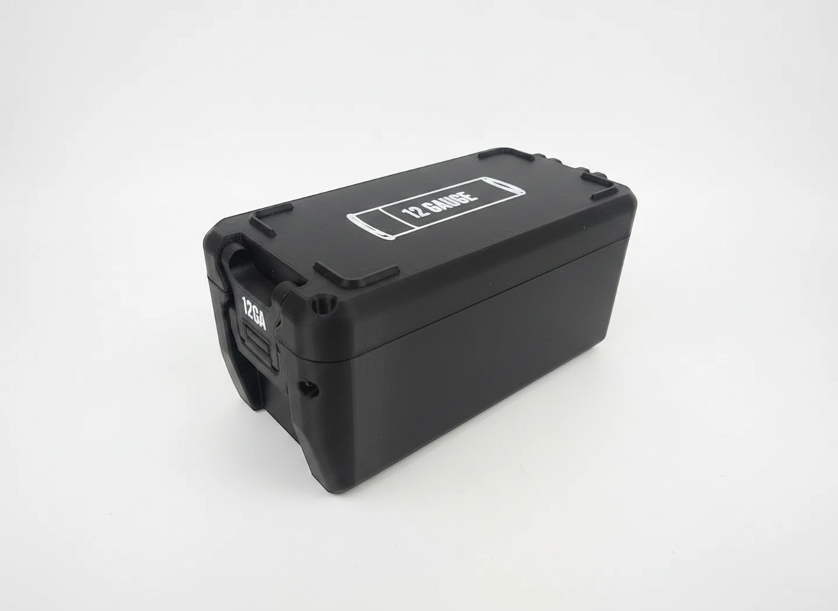 Filamelt Munitionsbox / 20 Gauge / 'Klappdeckel' / Patronenbox, Ammo Box - 3D-Druck aus dem Westerwald
