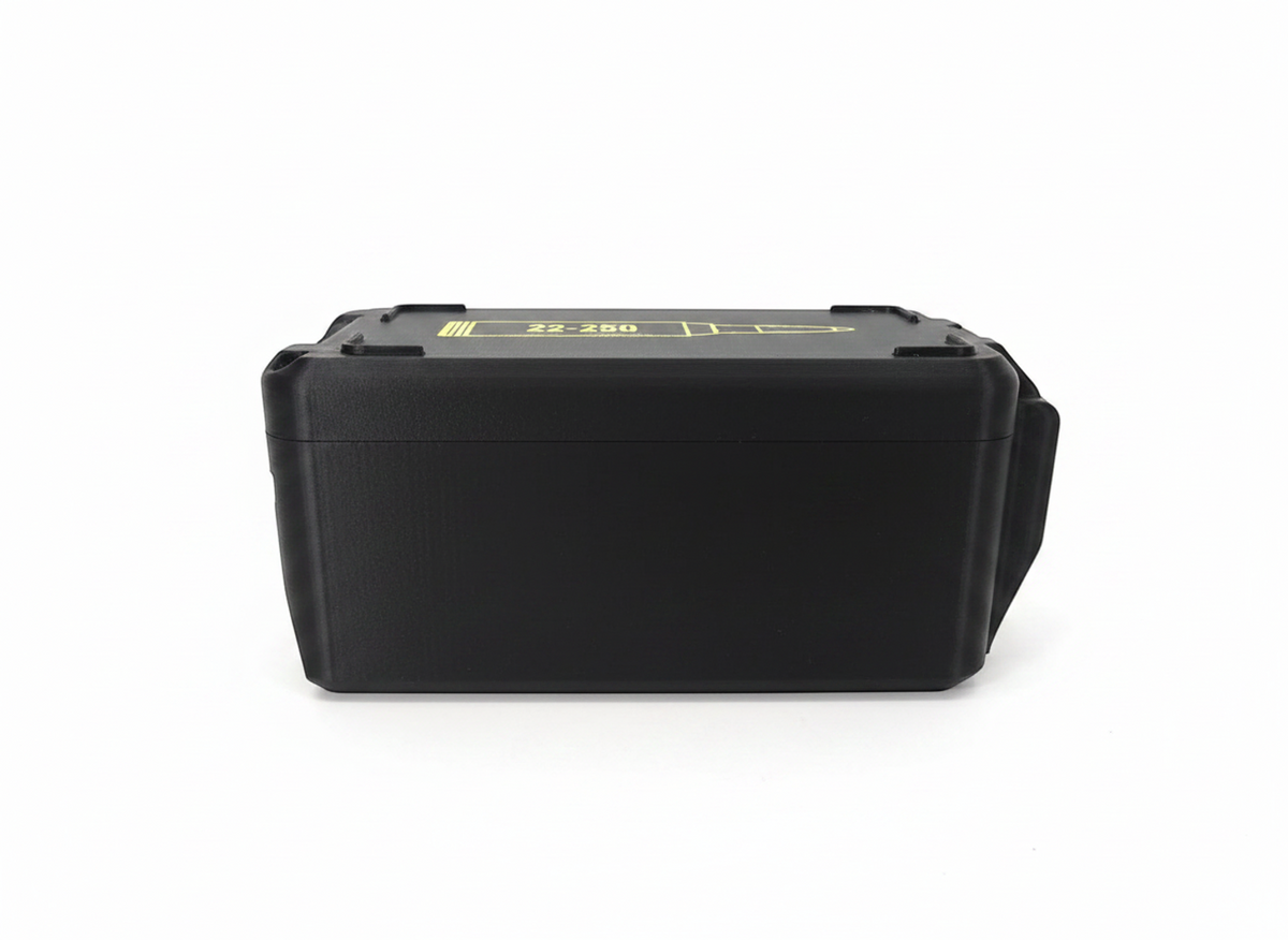 Filamelt Munitionsbox / 22-250 Remington / 'Klappdeckel' / Patronenbox, Ammo Box - 3D-Druck aus dem Westerwald