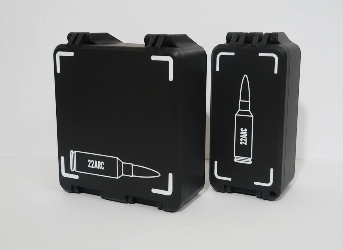 Filamelt Munitionsbox / 22 ARC / 'Klappdeckel' / Patronenbox, Ammo Box - 3D-Druck aus dem Westerwald