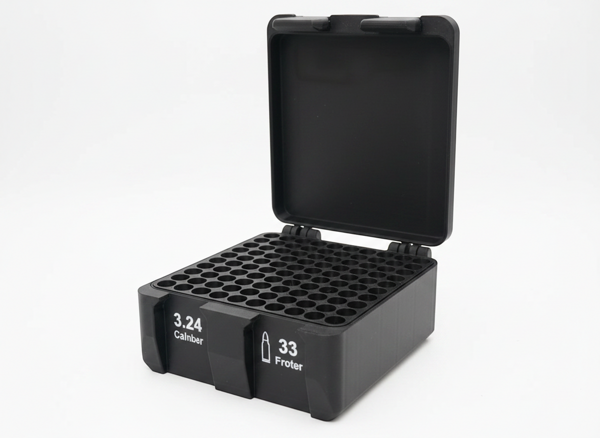 Filamelt Munitionsbox / 22 ARC / 'Klappdeckel' / Patronenbox, Ammo Box - 3D-Druck aus dem Westerwald