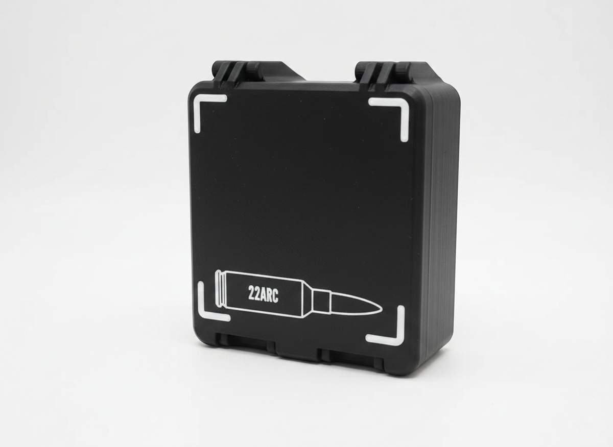 Filamelt Munitionsbox / 22 ARC / 'Klappdeckel' / Patronenbox, Ammo Box - 3D-Druck aus dem Westerwald