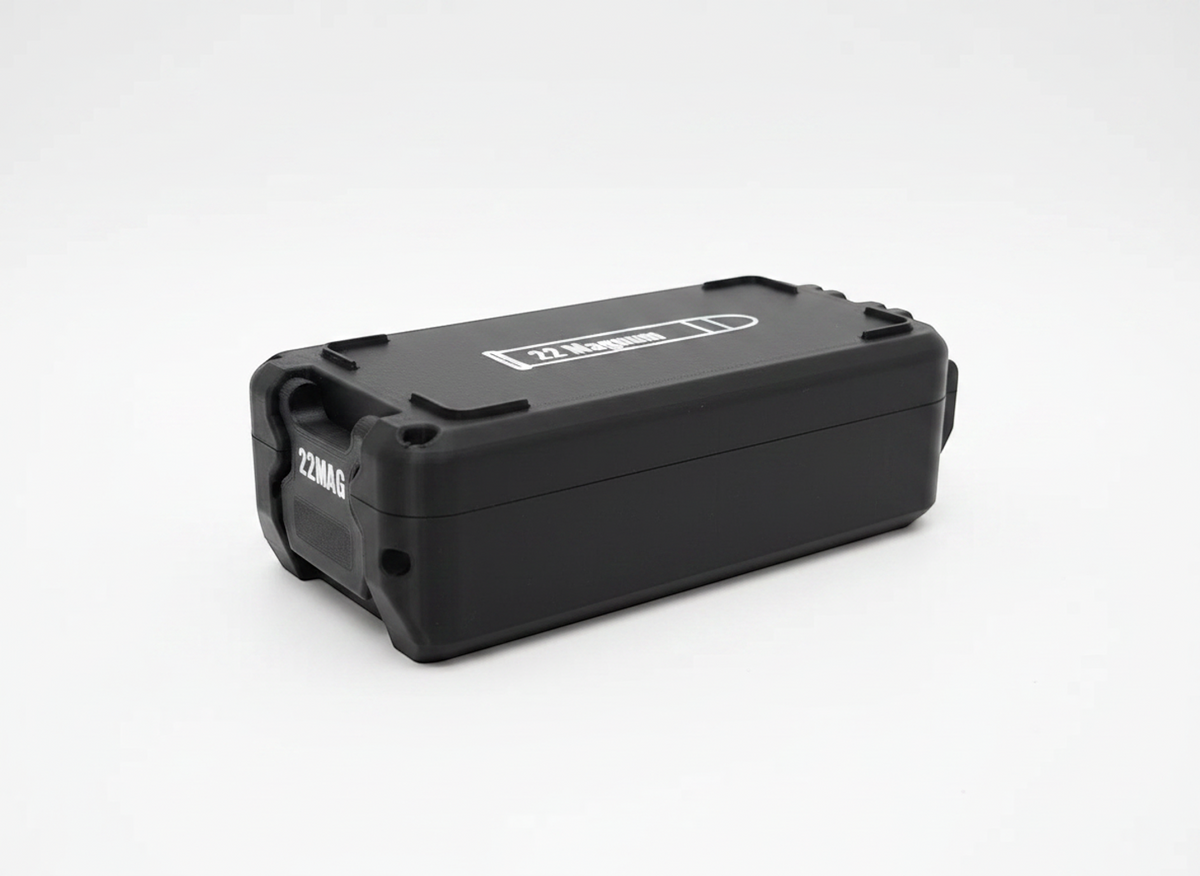 Filamelt Munitionsbox / 22 WMR / 'Klappdeckel' / Patronenbox, Ammo Box - 3D-Druck aus dem Westerwald