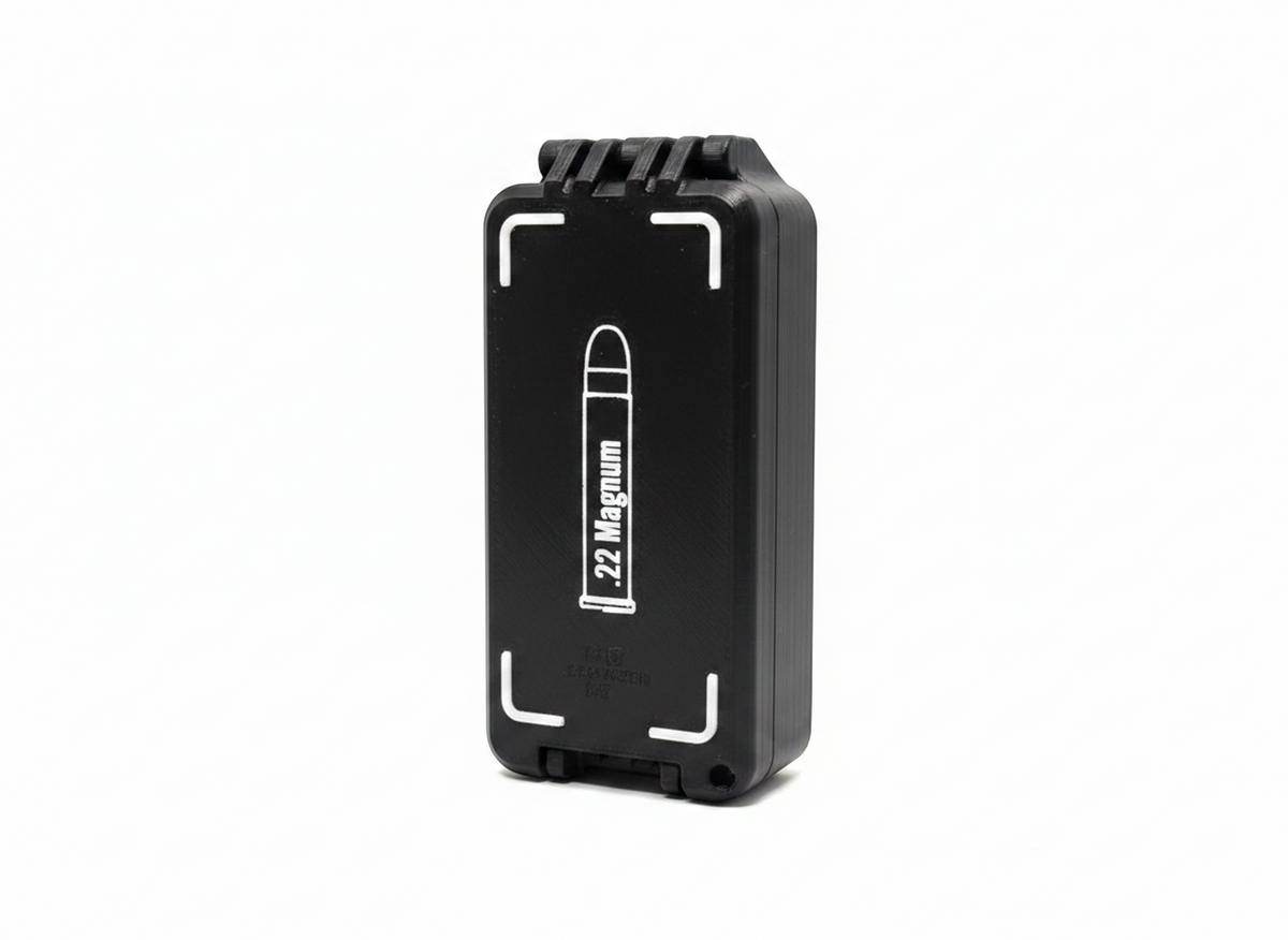 Filamelt Munitionsbox / 22 WMR / 'Klappdeckel' / Patronenbox, Ammo Box - 3D-Druck aus dem Westerwald