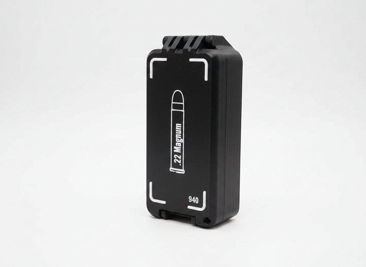 Filamelt Munitionsbox / 22 WMR / 'Klappdeckel' / Patronenbox, Ammo Box - 3D-Druck aus dem Westerwald