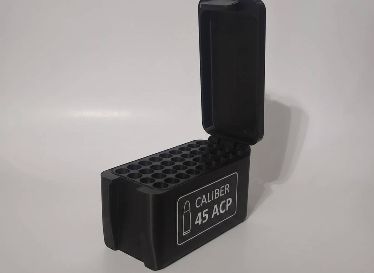 Filamelt Munitionsbox / 257 Weatherby Magnum / 'Klappdeckel' / Patronenbox, Ammo Box - 3D-Druck aus dem Westerwald