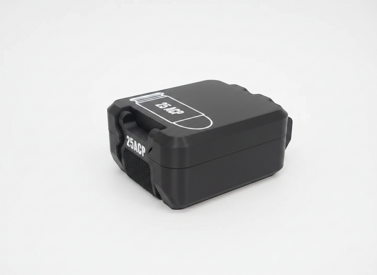 Filamelt Munitionsbox / 25 ACP / 'Klappdeckel' / Patronenbox, Ammo Box - 3D-Druck aus dem Westerwald