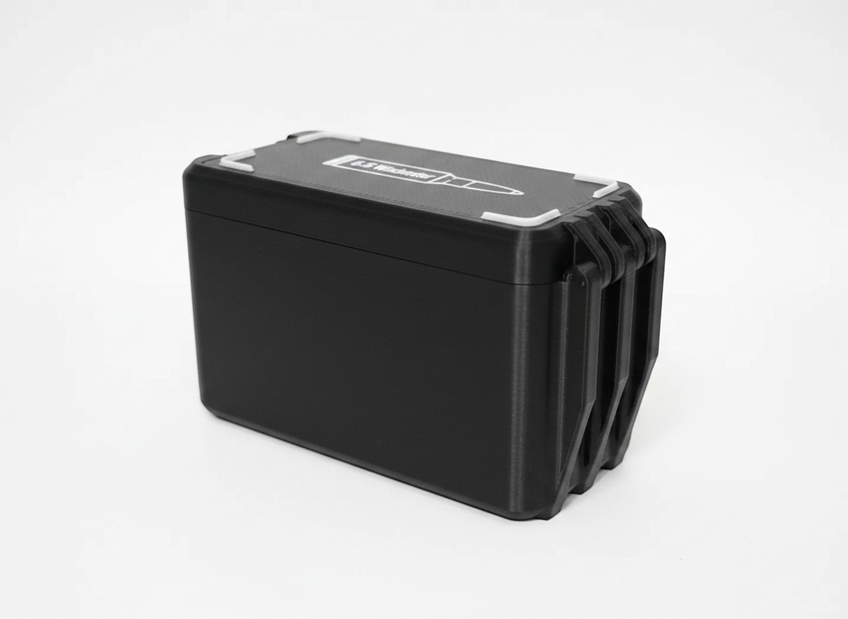 Filamelt Munitionsbox / 270 Winchester / 'Klappdeckel' / Patronenbox, Ammo Box - 3D-Druck aus dem Westerwald