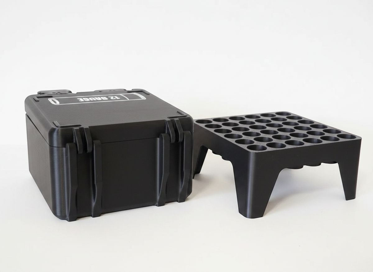 Filamelt Munitionsbox / 28 Gauge / 'Klappdeckel' / Patronenbox, Ammo Box - 3D-Druck aus dem Westerwald