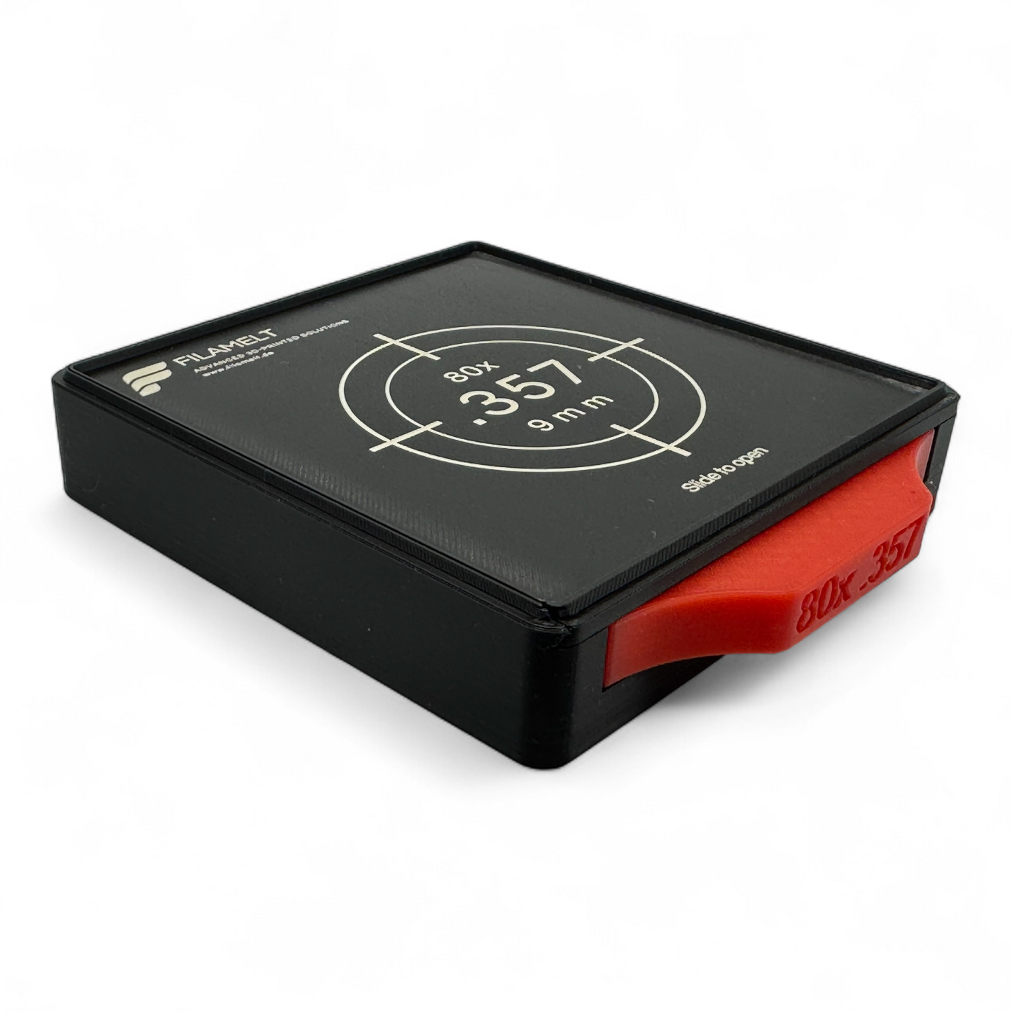 Diabolo-Box für 80x .357 / 9 mm – Praktisch, stapelbar, wiederverwendbar. Matchbox