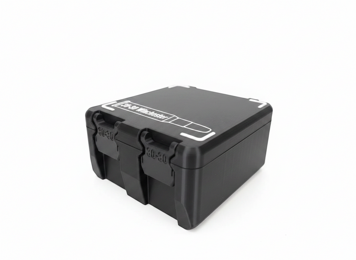 Filamelt Munitionsbox / 30-30 Winchester / 'Klappdeckel' / Patronenbox, Ammo Box - 3D-Druck aus dem Westerwald