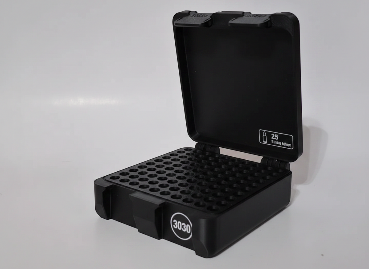 Filamelt Munitionsbox / 30 Carbine / 'Klappdeckel' / Patronenbox, Ammo Box - 3D-Druck aus dem Westerwald