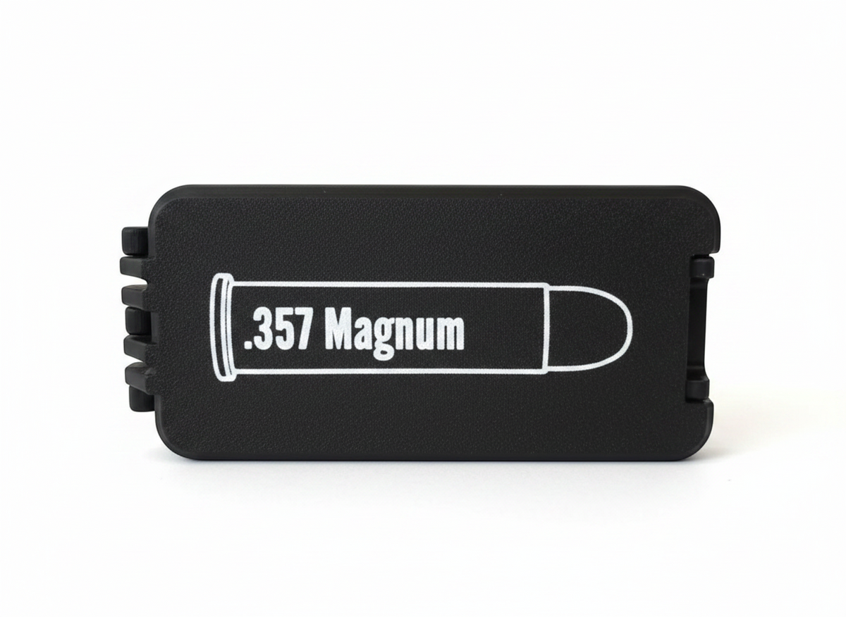 Filamelt Munitionsbox / 357 Magnum / 'Klappdeckel' / Patronenbox, Ammo Box - 3D-Druck aus dem Westerwald