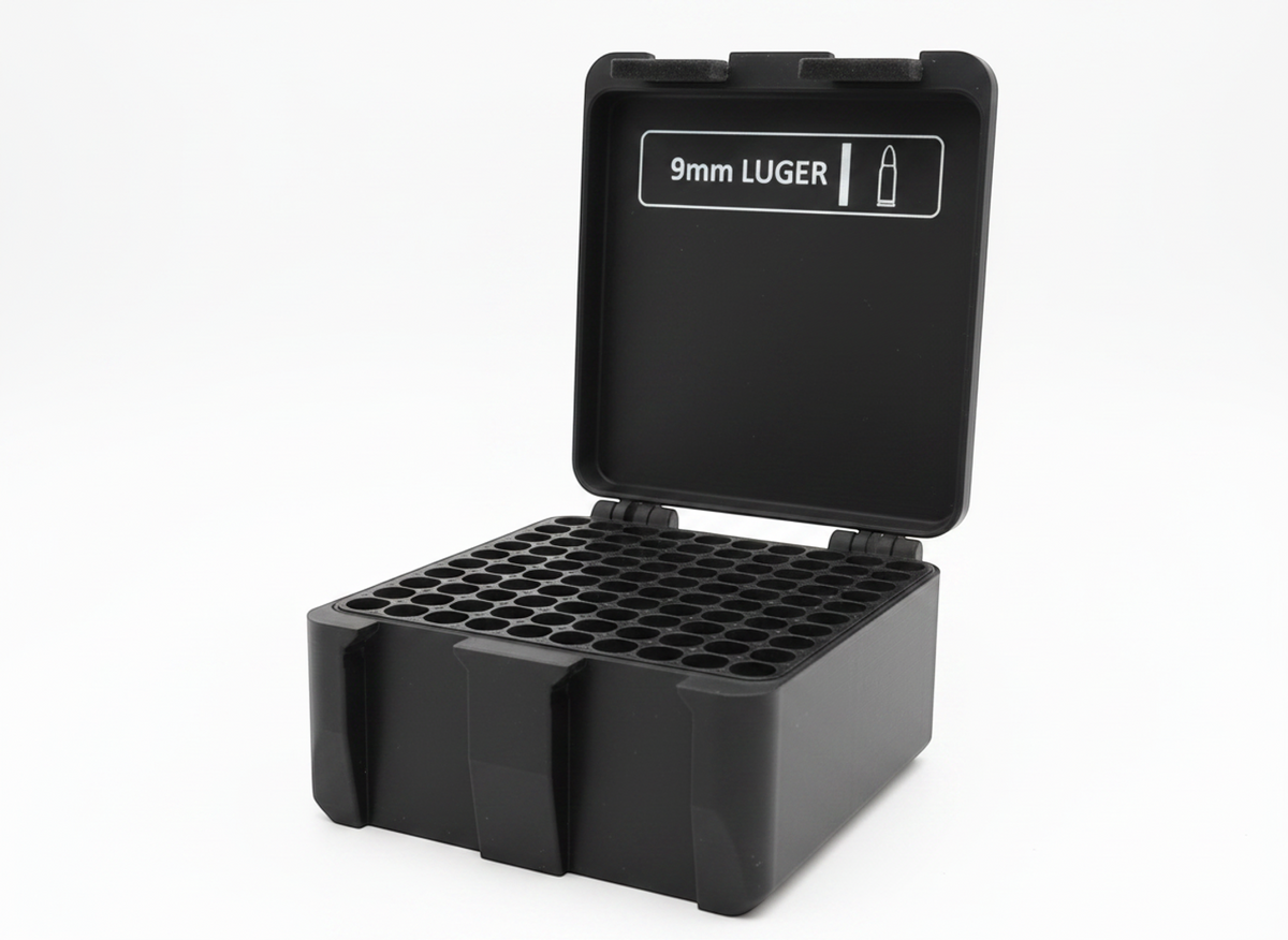 Filamelt Munitionsbox / 35 Remington / 'Klappdeckel' / Patronenbox, Ammo Box - 3D-Druck aus dem Westerwald