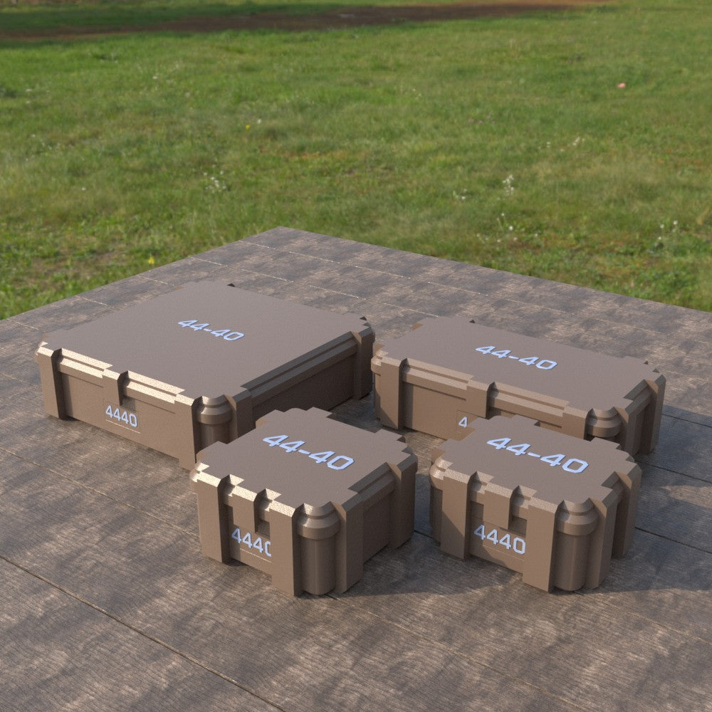 Filamelt Munitionsbox / .44-40 Winchester / ‘Klappdeckel’  / Patronenbox, Ammo Box - 3D-Druck aus dem Westerwald