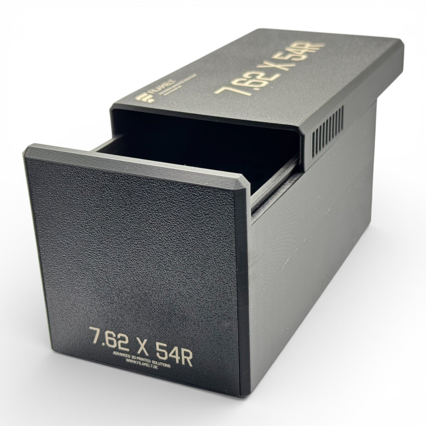 Filamelt Munitionsbox / Ammo Box 7.62x54R – Patronenbox ‘Schiebedeckel’ – 10 / 20 / 25 / 50 Runden