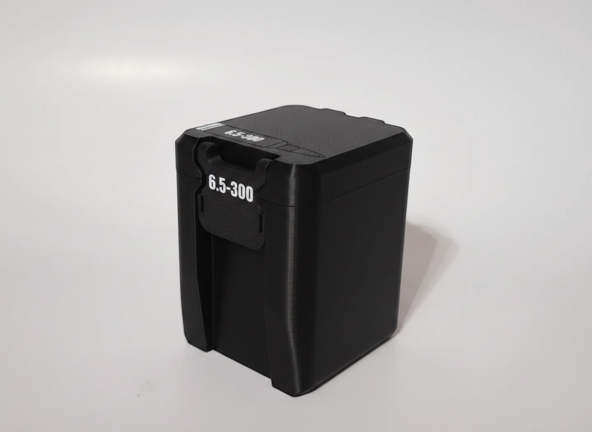 Filamelt Munitionsbox / 6.5-300 Weatherby / 'Klappdeckel' / Patronenbox, Ammo Box - 3D-Druck aus dem Westerwald
