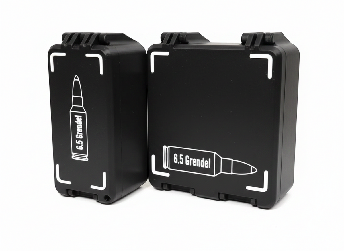 Filamelt Munitionsbox / 6.5mm Grendel / 'Klappdeckel' / Patronenbox, Ammo Box - 3D-Druck aus dem Westerwald