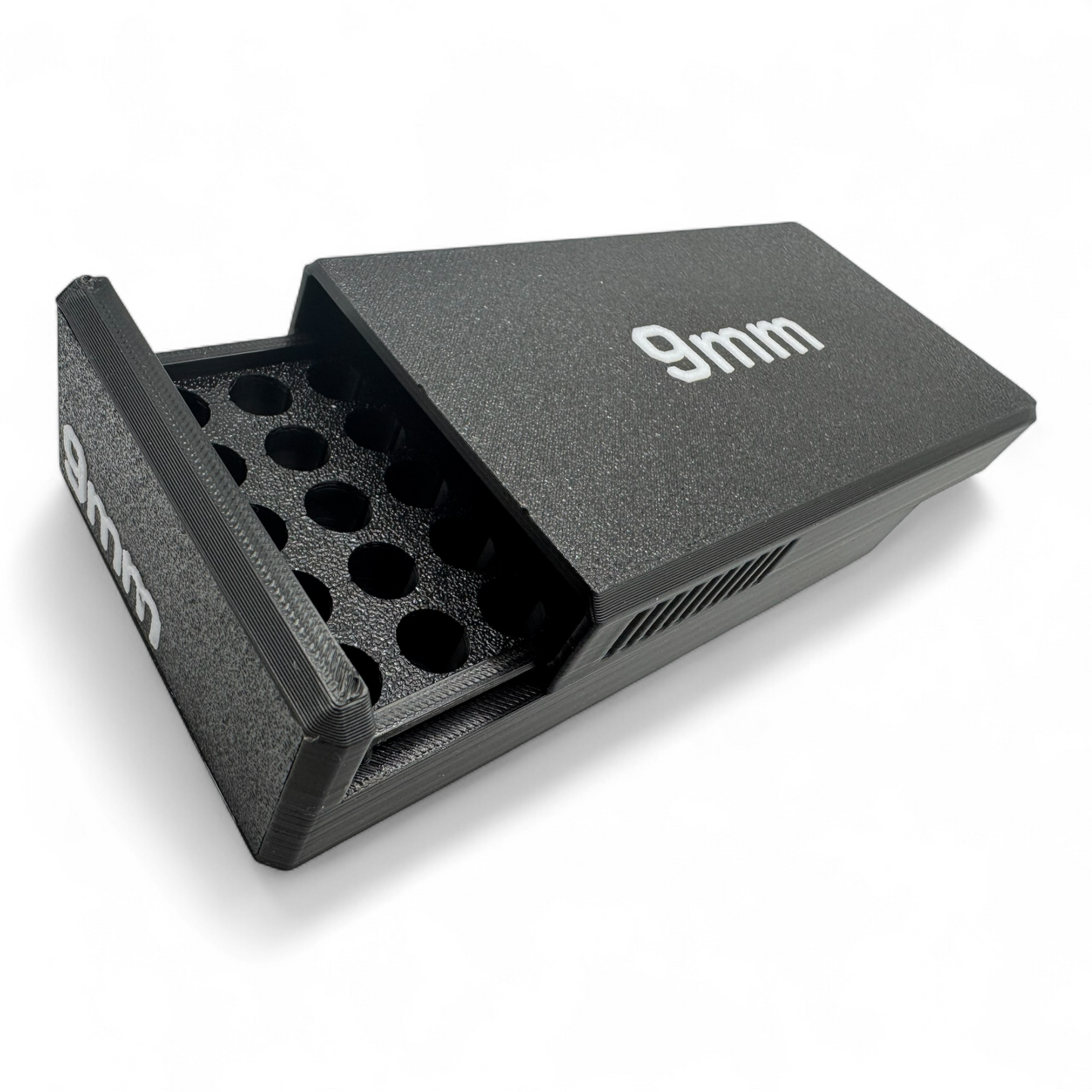 Filamelt Munitionsbox / Ammo Box 9x19mm Para / Luger – Patronenbox ‘Schiebedeckel’ – 10 / 20 / 25 / 50 Runden