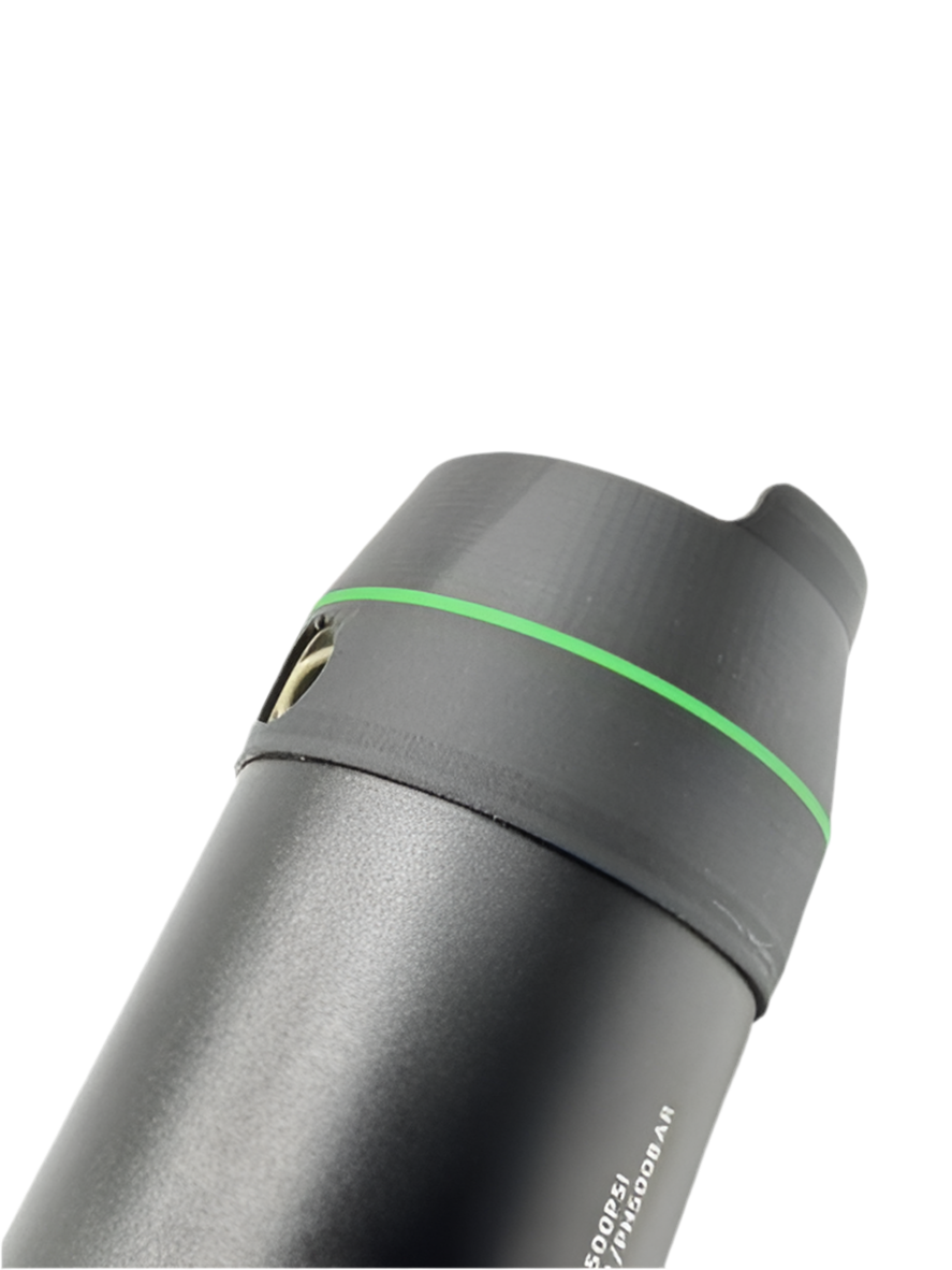 AEA HP Max 2 - Anschlussblende für Lufttank - optional mit Farbindikator - 3D-Druck aus dem Westerwald