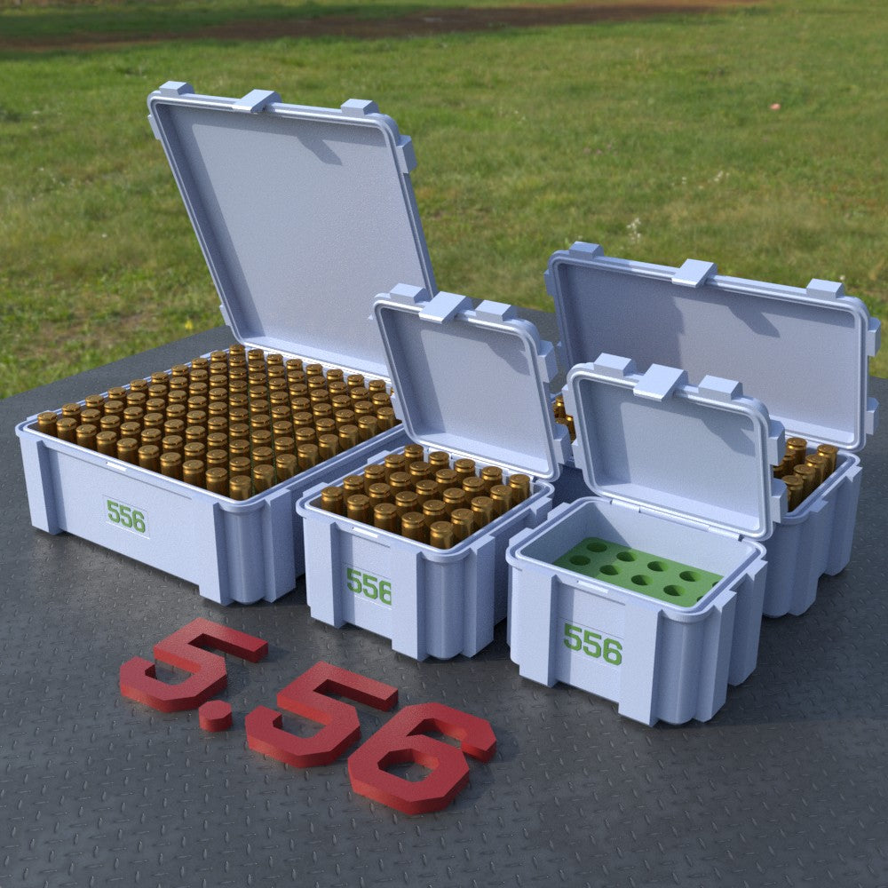 Filamelt Munitionsbox / Ammo Box .223 Remington / 5.56 – Patronenbox ‘Klappdeckel’ – 20 / 25 / 50 / 100 Runden