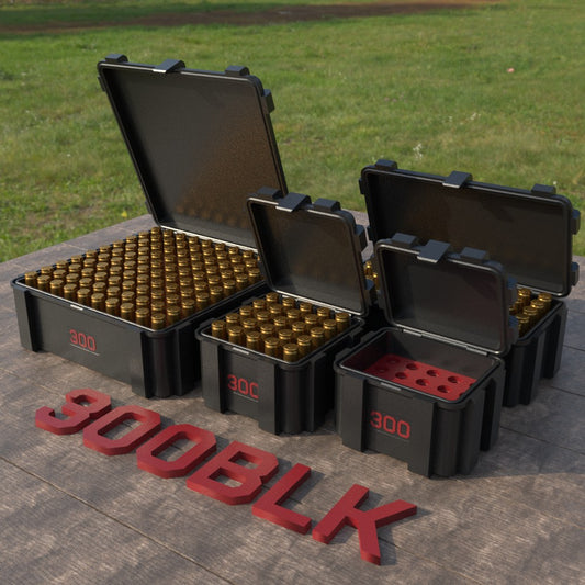 Filamelt Munitionsbox / Ammo Box .300 AAC Blackout – Patronenbox ‘Klappdeckel’ – 20 / 25 / 50 / 100 Runden