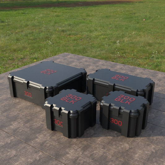 Filamelt Munitionsbox / Ammo Box .300 AAC Blackout – Patronenbox ‘Klappdeckel’ – 20 / 25 / 50 / 100 Runden