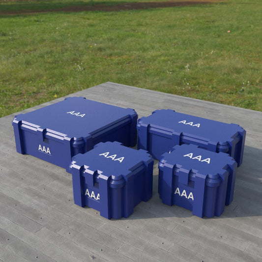 Filamelt AAA Batteriebox "Klappdeckel" – für 20 / 25 / 50 / 100 Batterien