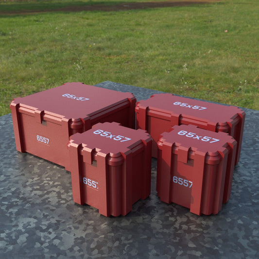 Filamelt Munitionsbox / Ammo Box 6.5x57 – Patronenbox ‘Klappdeckel’ – 20 / 25 / 50 / 100 Runden