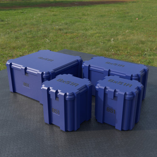 Filamelt Munitionsbox / Ammo Box 8x51R – Patronenbox ‘Klappdeckel’ – 20 / 25 / 50 / 100 Runden