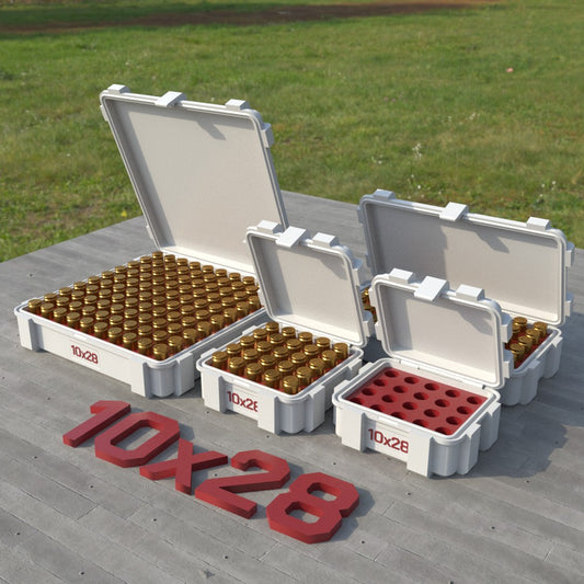 Filamelt Munitionsbox / Ammo Box 10x28 – Patronenbox ‘Klappdeckel’ – 20 / 25 / 50 / 100 Runden