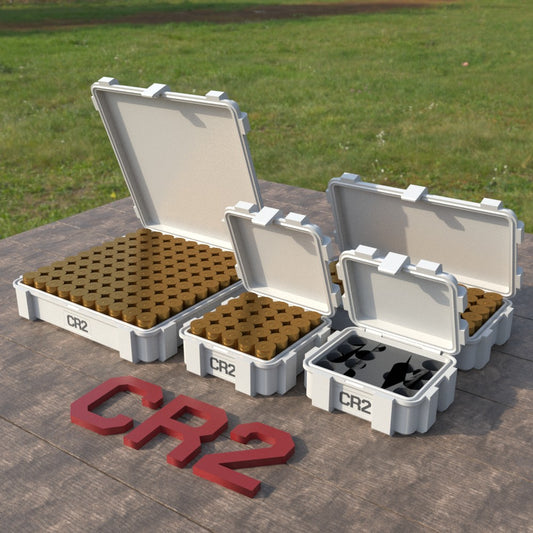 Filamelt CR2 Batteriebox "Klappdeckel" – für 20 / 25 / 50 / 100 Batterien