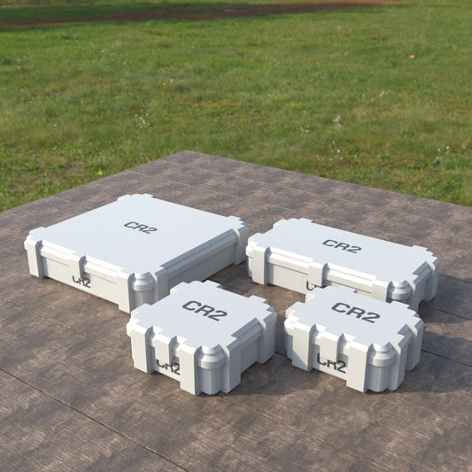 Filamelt CR2 Batteriebox "Klappdeckel" – für 20 / 25 / 50 / 100 Batterien