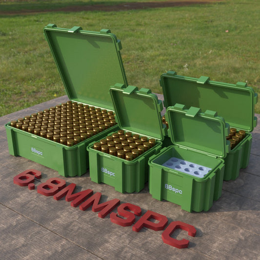 Filamelt Munitionsbox / Ammo Box 6.8 mm Remington SPC – Patronenbox ‘Klappdeckel’ – 20 / 25 / 50 / 100 Runden