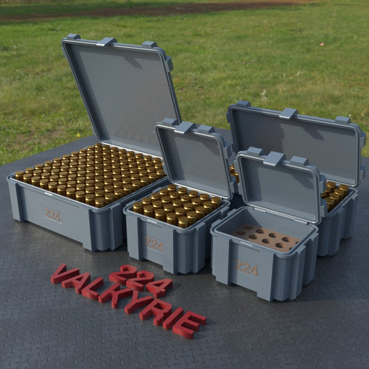 Filamelt Munitionsbox / Ammo Box .224 Valkyrie – Patronenbox ‘Klappdeckel’ – 20 / 25 / 50 / 100 Runden