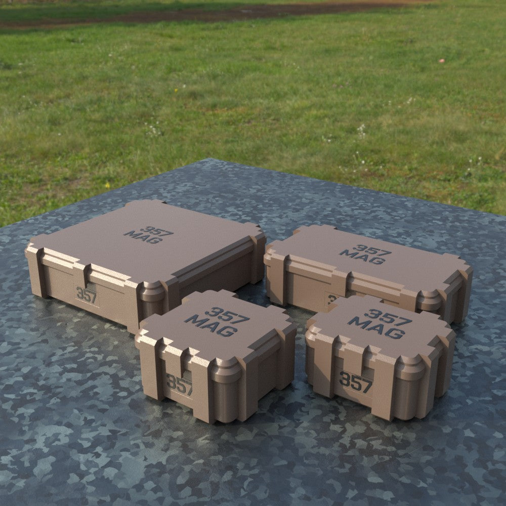 Filamelt Munitionsbox / Ammo Box .357 Magnum – Patronenbox ‘Klappdeckel’ – 20 / 25 / 50 / 100 Runden