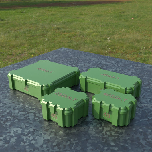 Filamelt Munitionsbox / Ammo Box .45 Colt – Patronenbox ‘Klappdeckel’ – 20 / 25 / 50 / 100 Runden