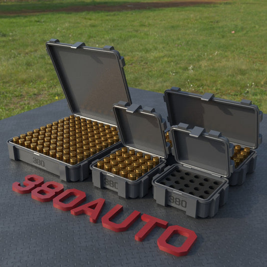 Filamelt Munitionsbox / Ammo Box .380 ACP – Patronenbox ‘Klappdeckel’ – 20 / 25 / 50 / 100 Runden