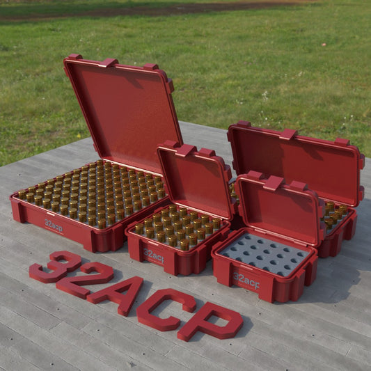 Filamelt Munitionsbox / Ammo Box .32 ACP – Patronenbox ‘Klappdeckel’ – 20 / 25 / 50 / 100 Runden